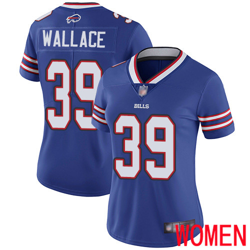 Women Buffalo Bills #39 Levi Wallace Royal Blue Team Color Vapor Untouchable Limited Player NFL Jersey->women nfl jersey->Women Jersey